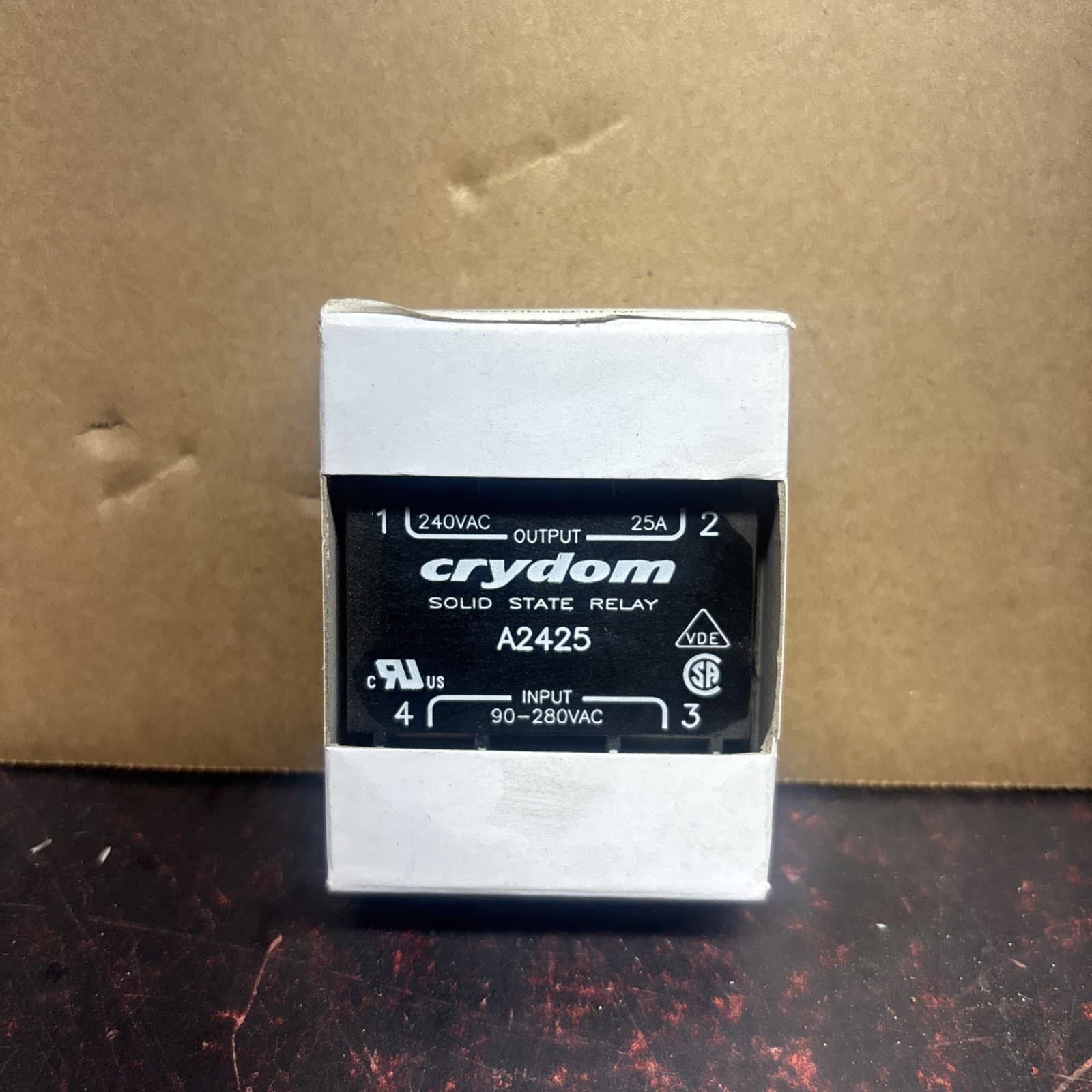 CRYDOM A2425 Solid-State Relay Input 90-280V Output 240V 25A