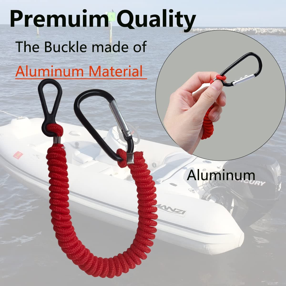 8M0092850 Boat Kill Switch Lanyard Replacement for Mercury Marine Boat Emergency 5