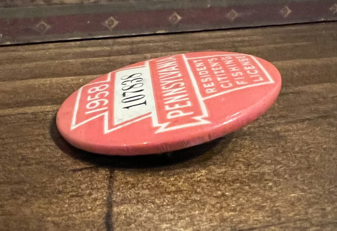 1958 PENNSYLVANIA PA. RESIDENT FISHING LICENSE, VINTAGE 6