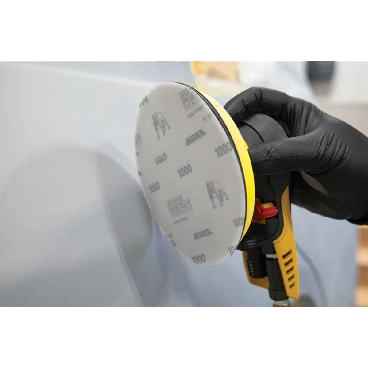 MIRKA 23-6NHF-1000 GOLD FILM 6" SOLID GRIP FINISHING DISCS, 23-6NHF SERIES