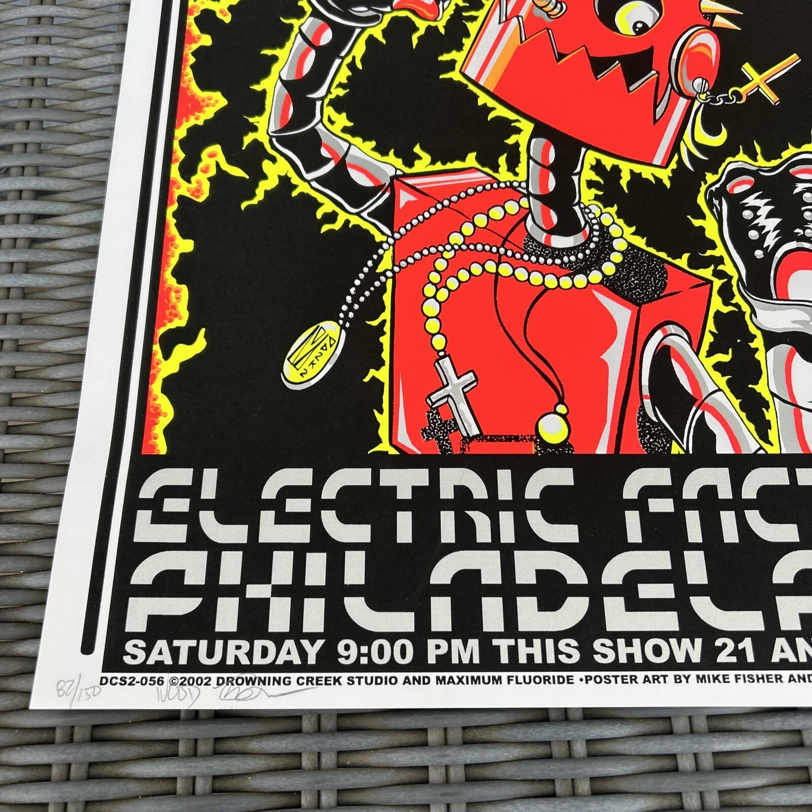 Billy Idol Electric Factory Philadelphia Signed #’d /150 Original Concert Poster 3