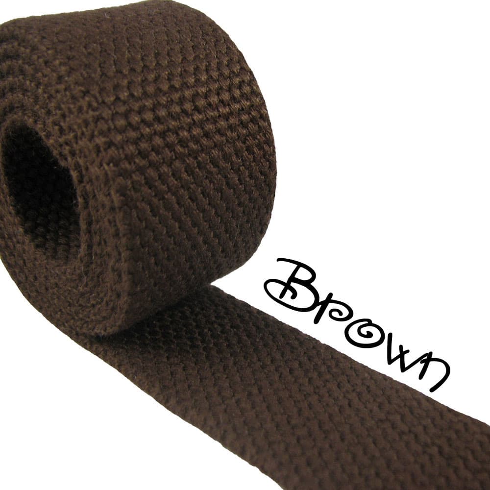 1 Yard 1.25" Medium Heavy Weight Cotton Webbing - 44 Colors to Choose