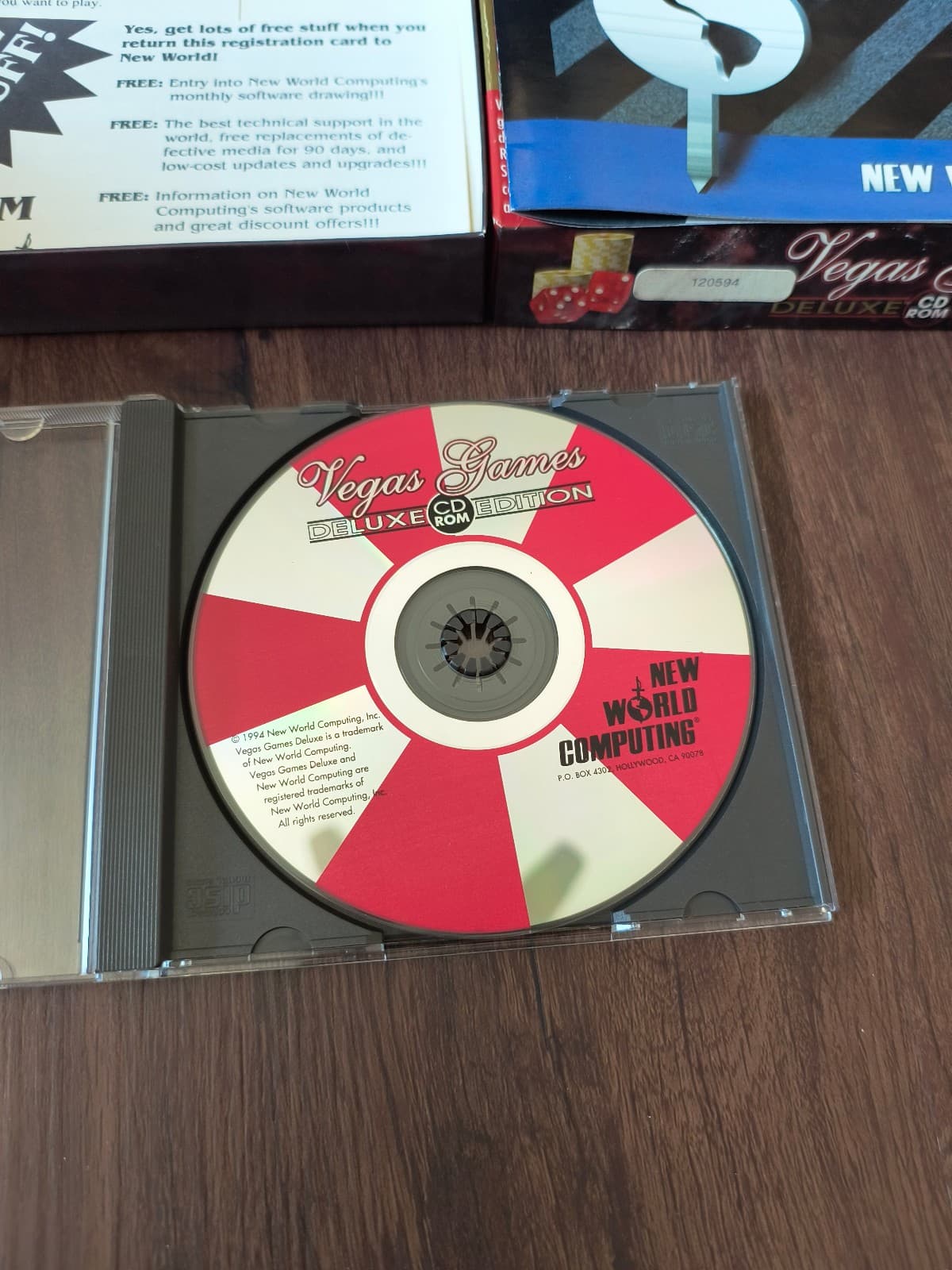 Vegas Games: Deluxe Edition (CD-ROM, 1994,New World Computing) w/Box Made in USA 5