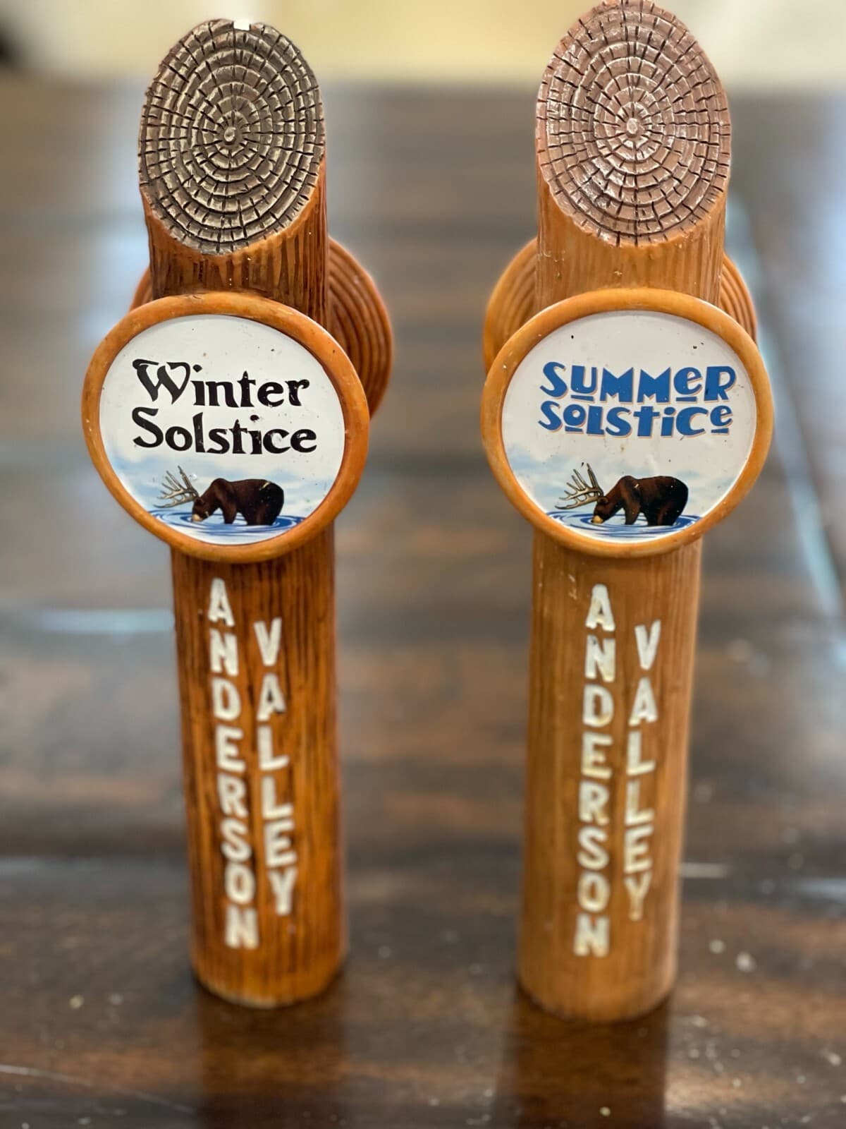 Anderson Valley Brewing "Winter & Summer Solstice" Tap Handles