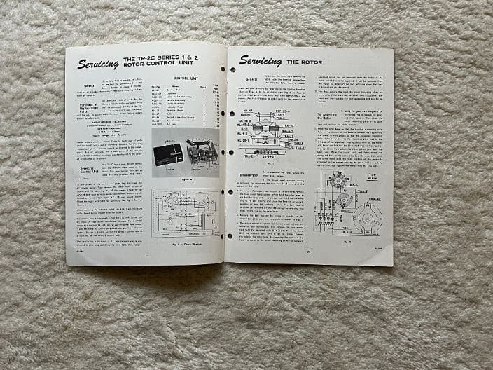 Vintate Cornell- Dubilier CDR Rotor Model TR-2C Service Manual Original 2