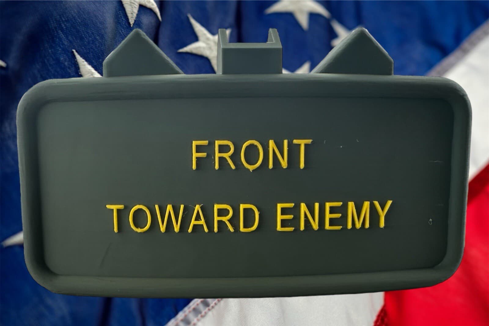 3D Printed Claymore Mine replica trailer hitch cover