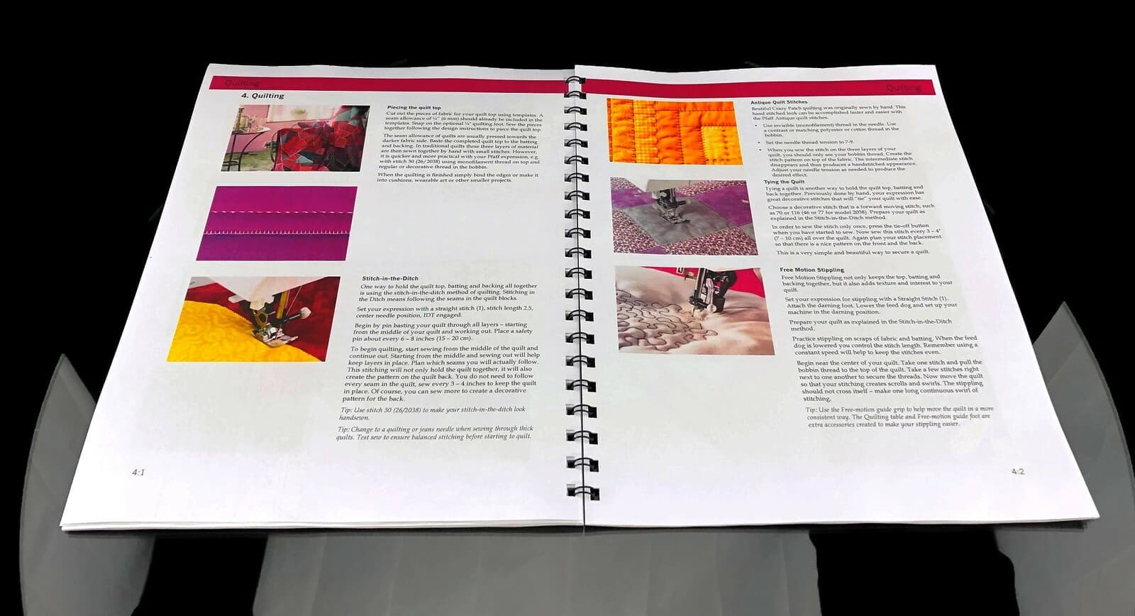 PFAFF Expression 2038 2048 Instructions User Guide Manual COLOR COPY 3