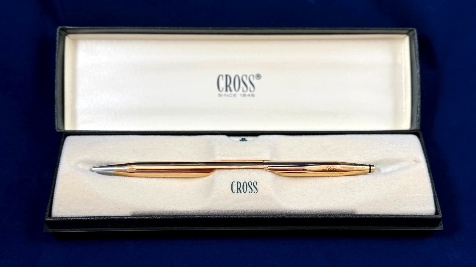 CROSS CLASSIC CENTURY 18K GOLD FILLED BALLPOINT PEN  #2802 -MADE IN THE USA- 3