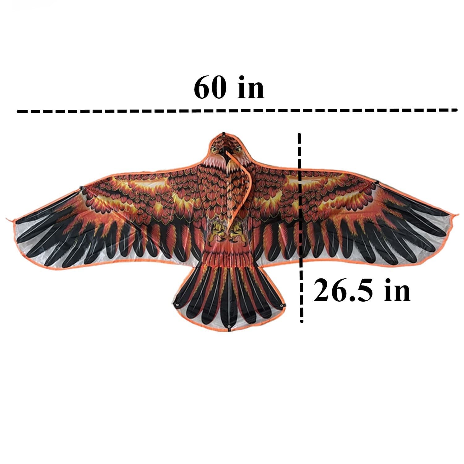 60-Inch Huge Eagle Kite Single Line Bird Kite Easy To Fly Animal Kite Beach Toy 2