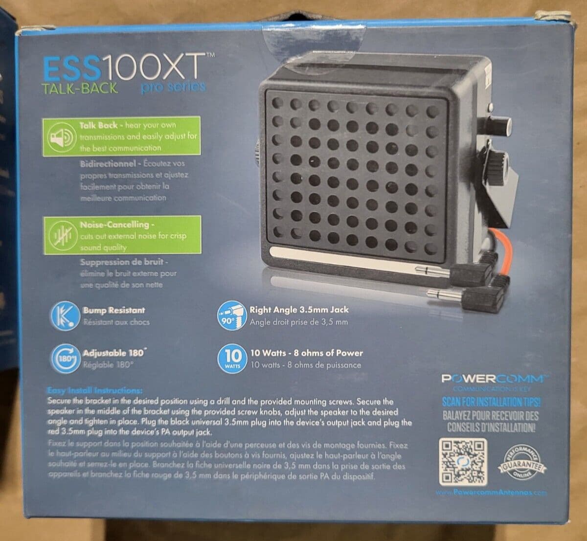 POWERCOMM ESS100XT EXTERNAL TALK BACK UNIVERSAL CB SPEAKER 2