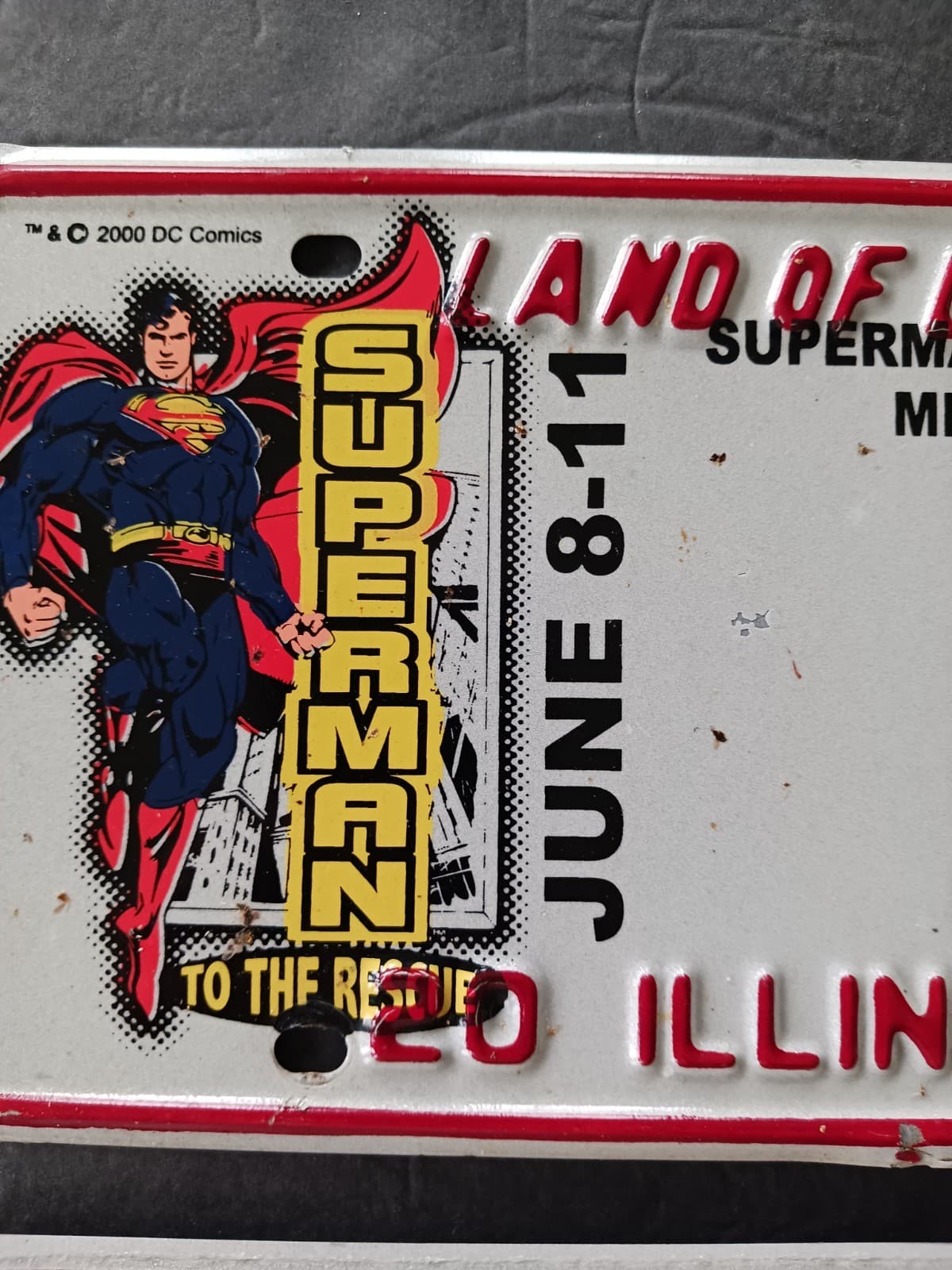 Set 2000 Superman Celebration Illinois License Plate 52 Special Event Plates 5