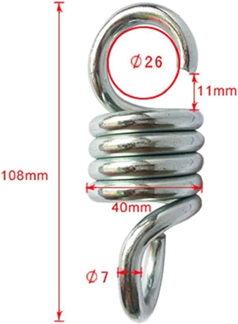2 Pcs Heavy Duty Spring Hammock Chair Spring Porch Swing Springs Hook Suspension 2