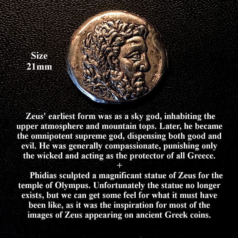 4 One-Sided Ancient Greek Coin Replicas - can be used as an Educational Resource 4