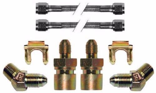WILWOOD DISC BRAKE KIT,1955-57 CHEVY,12" DRILLED ROTORS,6/4 PISTON,booster,mc 3