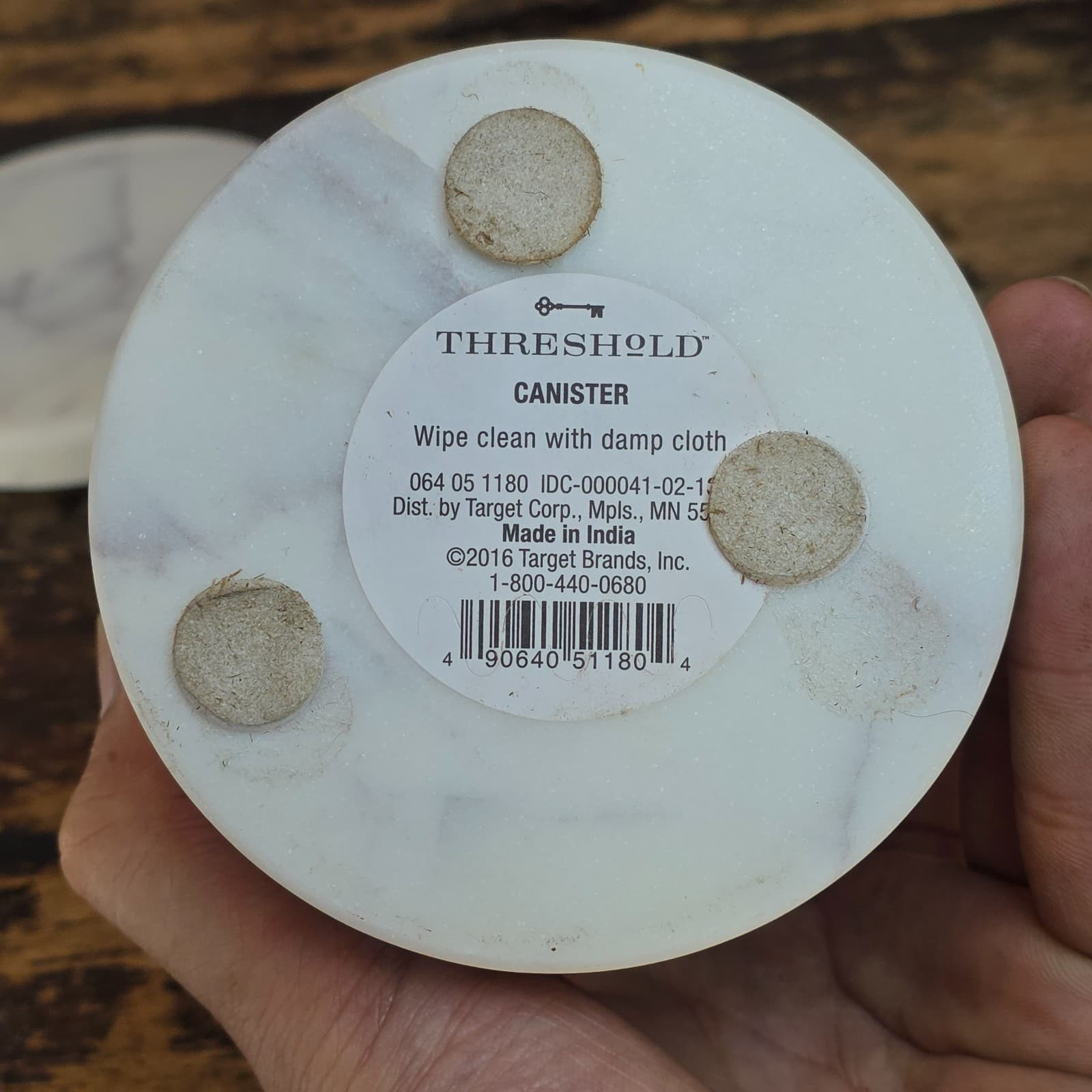 Threshold Marble Lidded Canister - Target (2016) - Bathroom / Kitchen Jar 6