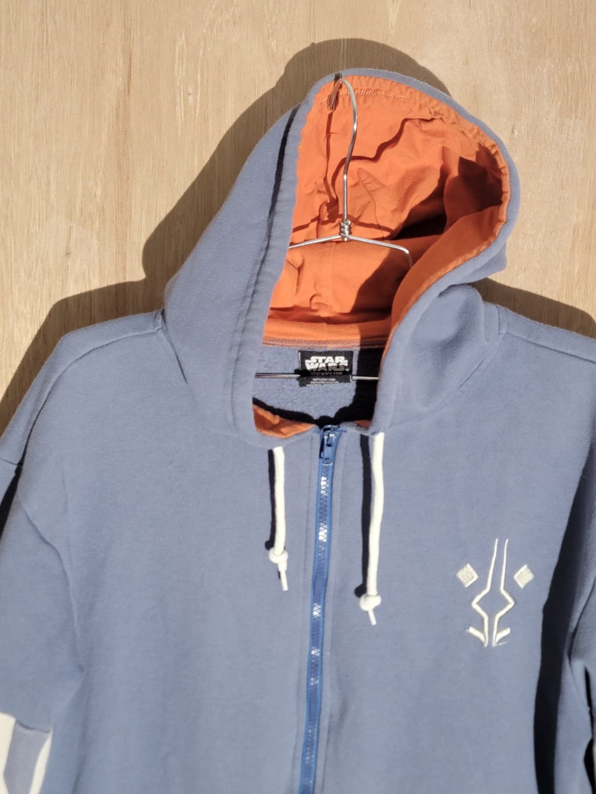 Star Wars Ahsoka Tano Inspired Zip Hoodie Blue Orange Cosplay Size S Lucasfilm 4