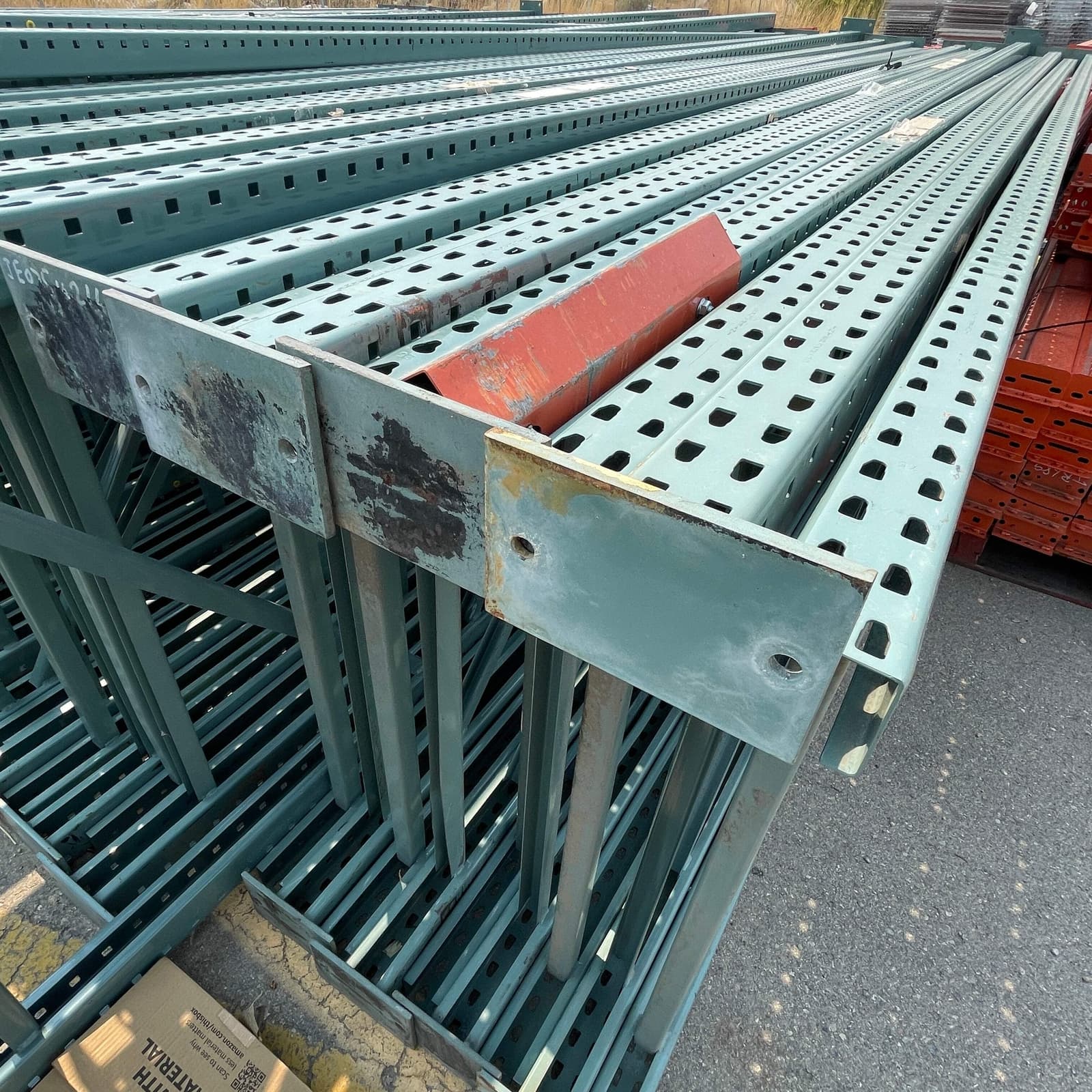 INTERACK Pallet Rack Upright Teardrop Style (Round & Angular) (16ft) 192”H x 42” 3