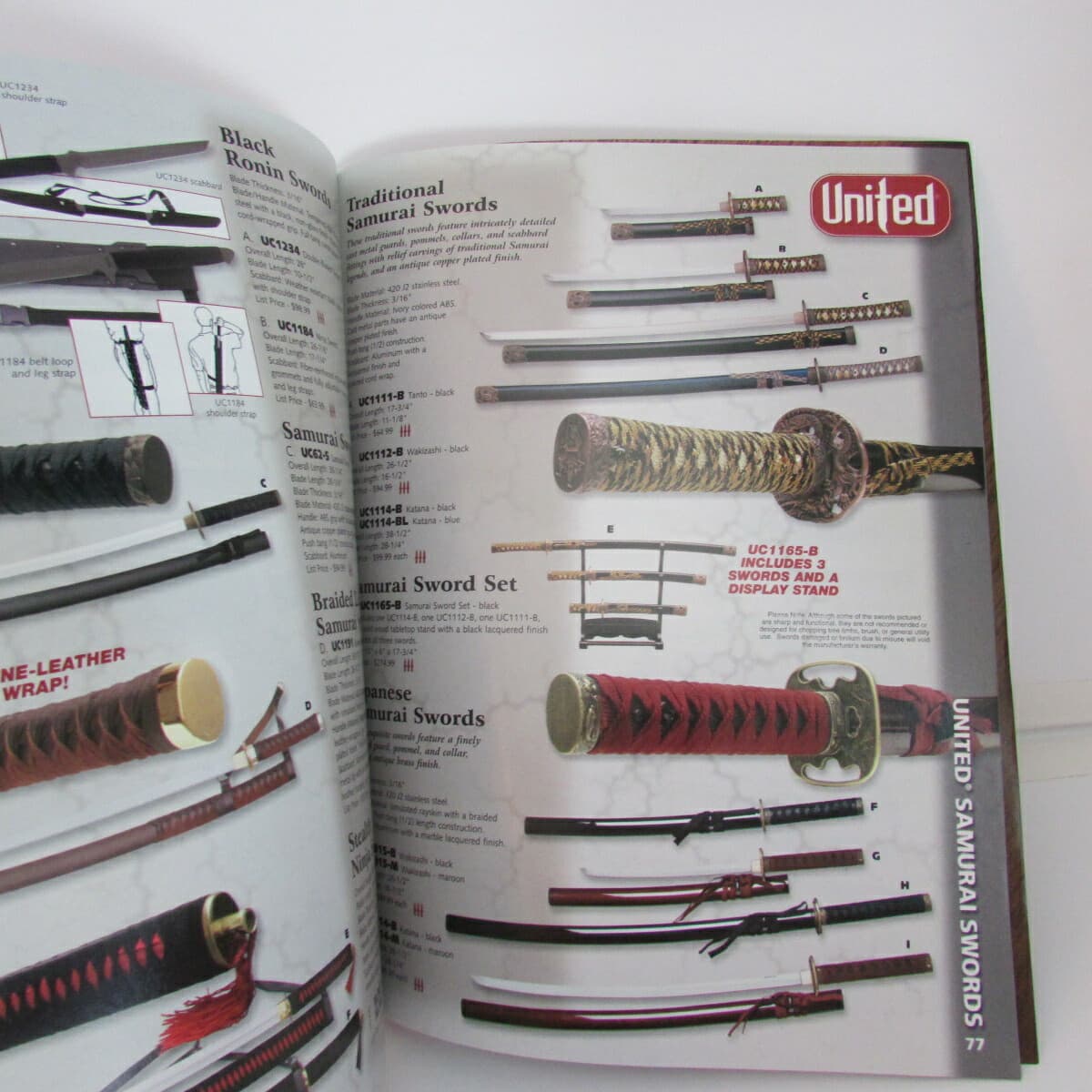 knife knives swords catalog 2001 cat #41 Hibben United 96 pgs many color photos 3