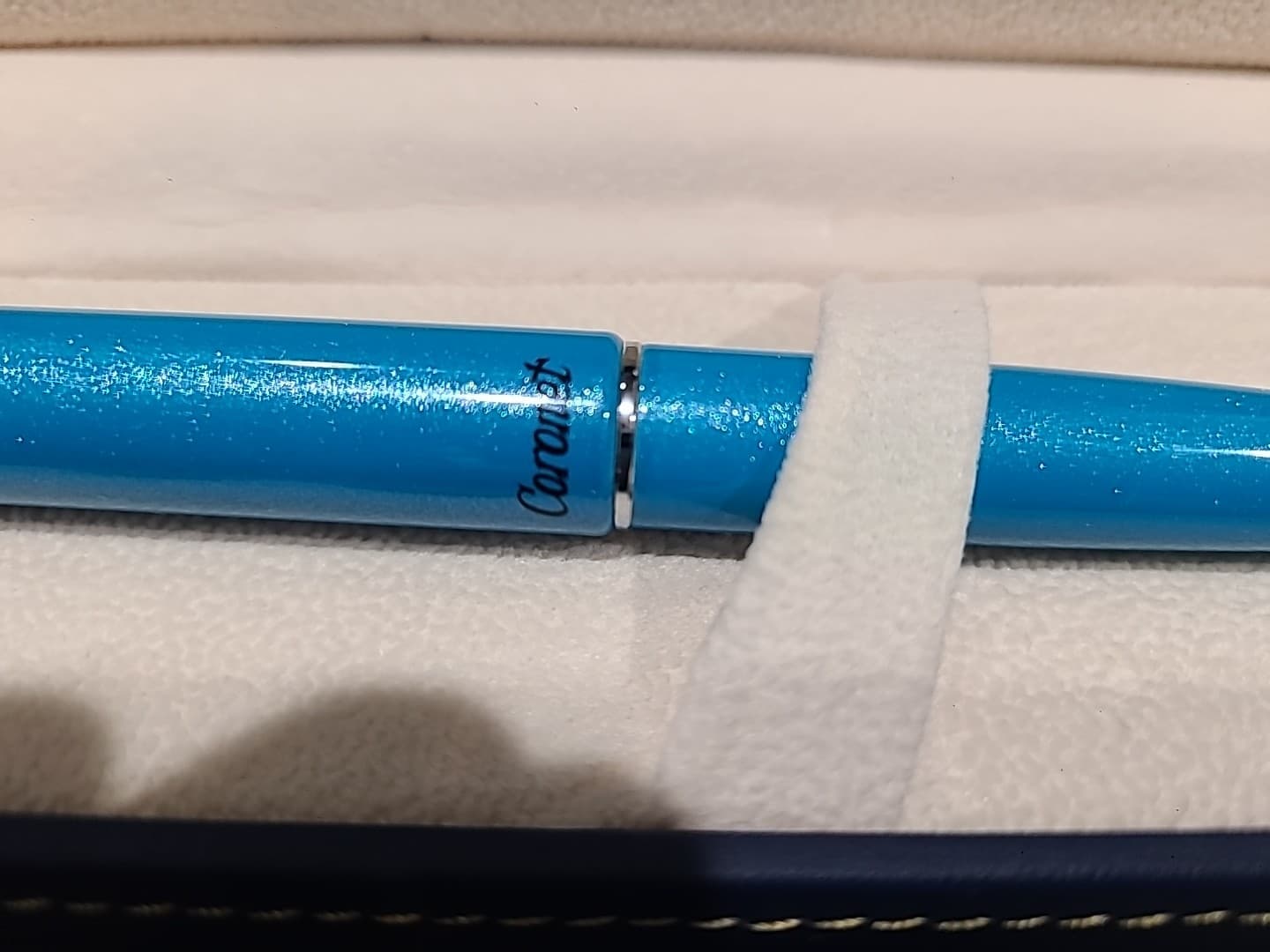 Conklin Coronet Ballpoint Pen, Turquoise & Chrome, Brand New In Box  6