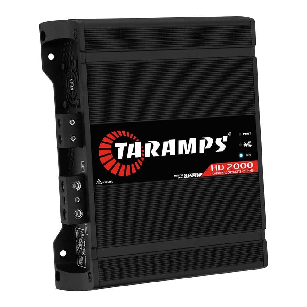 Taramps HD 2000 Black 2 Ohms 1 Channel 2000 Watts RMS MAX Car Amplifier Class D 2