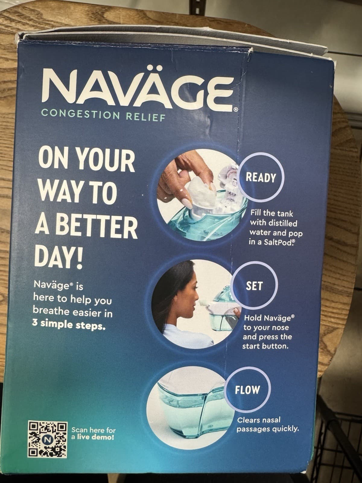 Navage SDG-2 Nasal Care Congestion Relief  & 30 SaltPods New Read Return Policy 2