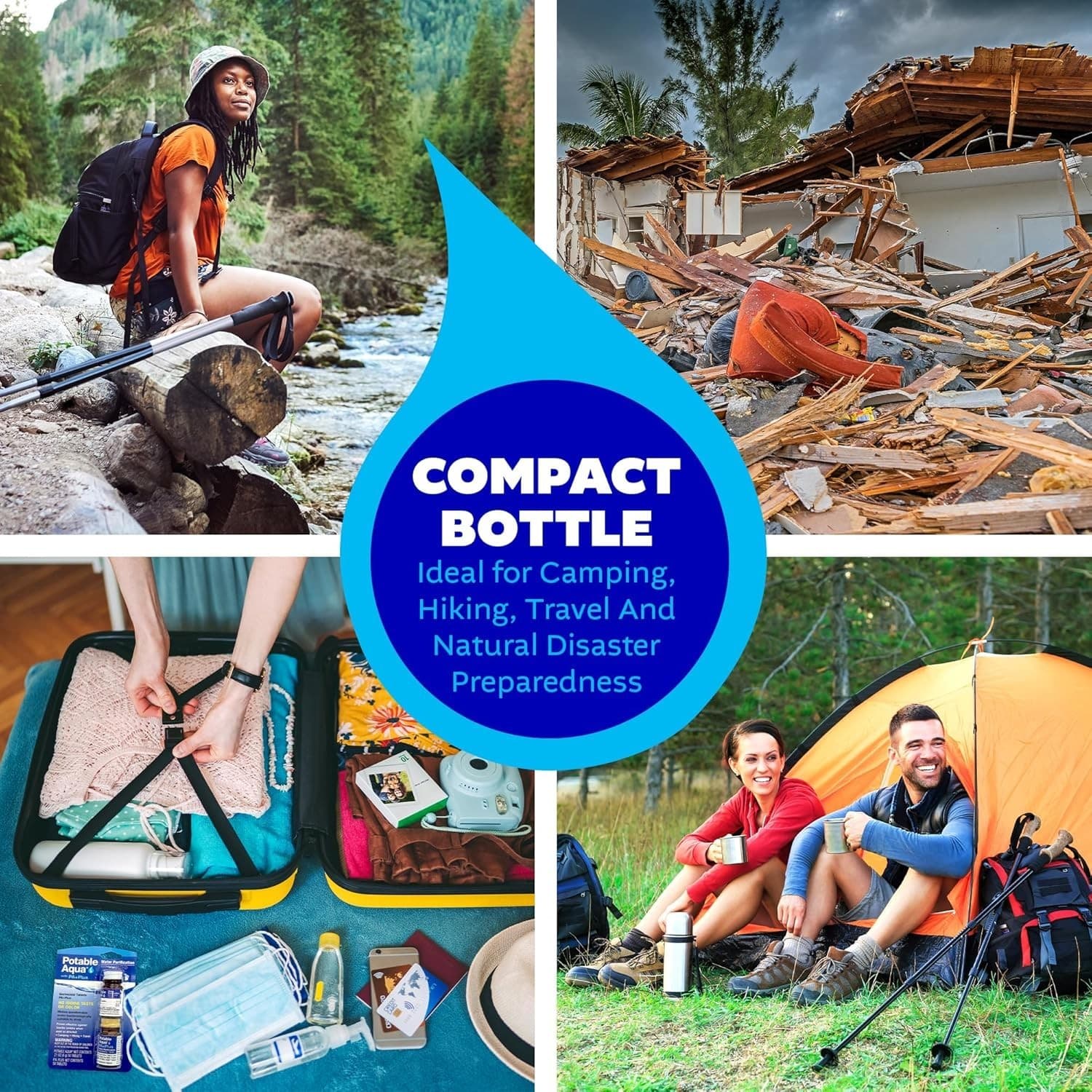 Potable Aqua Water Purification Tablets with PA Plus, 2 Bottles of 50 Tablets 5