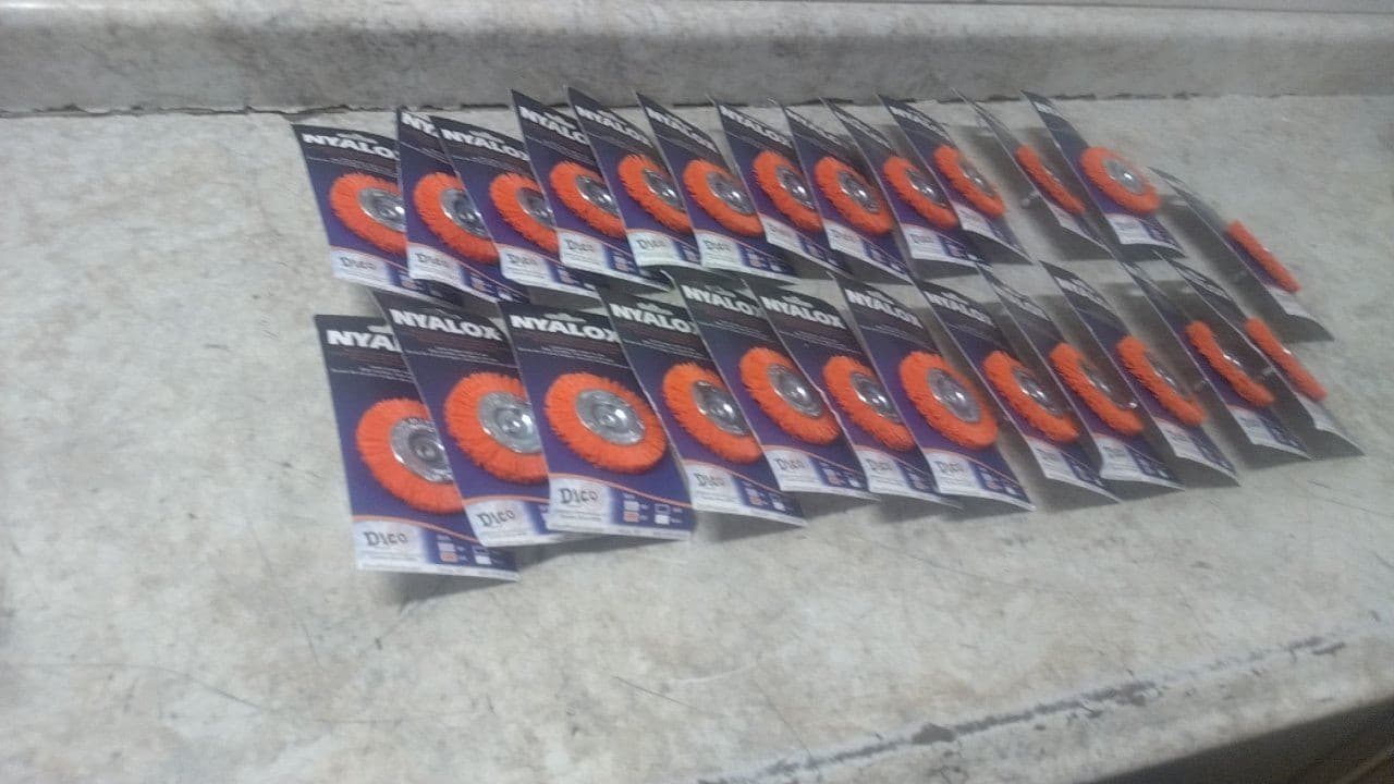 Nyalox by Dico 7200021 25 Pk 3 In Size 120 Grit Orange Wheel Brush 3