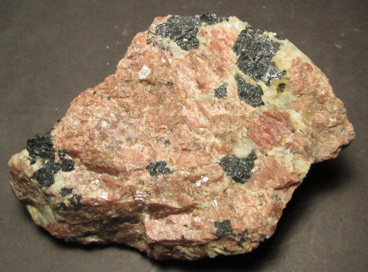 Rhodonite Willemite Calcite Franklinite Fluorescent Mineral Franklin NJ