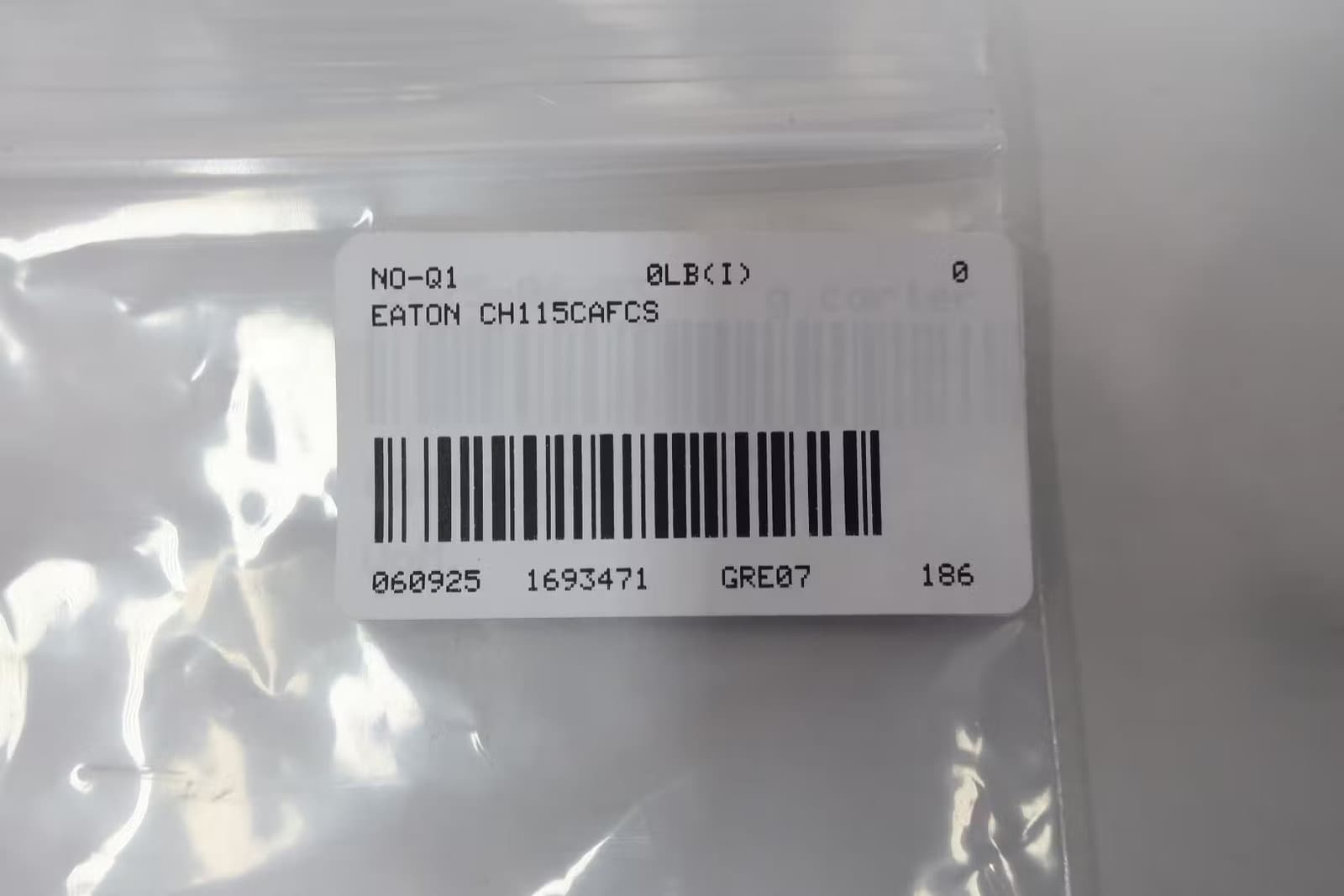 Eaton CH115CAFCS Circuit Breaker Trip Unit 15a 1p 6