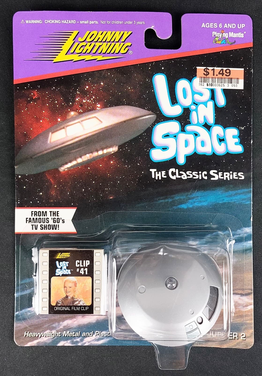 Lot 4 Johnny Lightning Lost In Space Chariot Jupiter 2 Robot B-9 Space Pod New 5