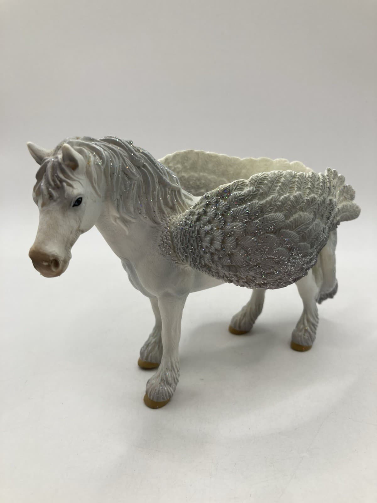 2009 Schleich Bayala Pegasus White Glitter Sunburst Flying Horse D-73527 Retired