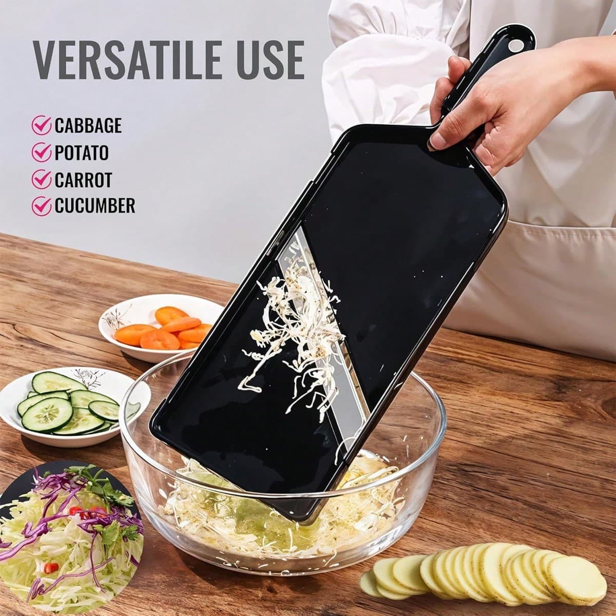 Cabbage Grater, Cabbage Scraper, Multi-purpose Vegetable Shredding 2