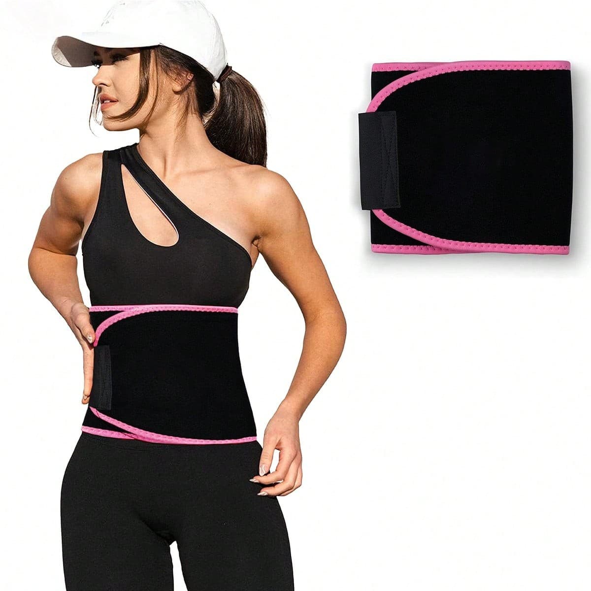 Waist Trimmer Premium Sweat Enhancing Fitness Belt for Women & Men Adjustable US 2