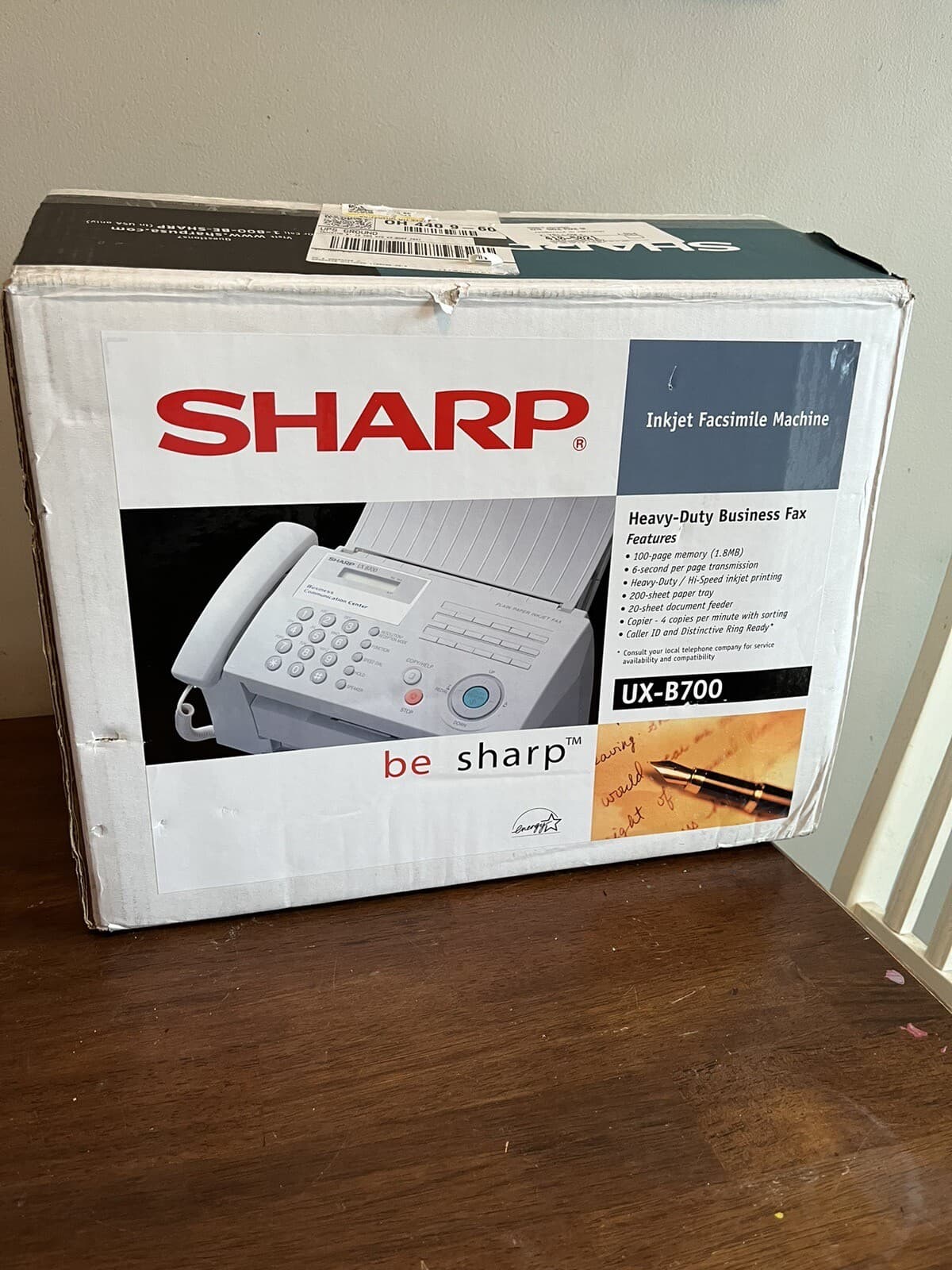 Sharp UX-B700 Large-Capacity Business Inkjet Fax Machine Facsimile Secure NEW