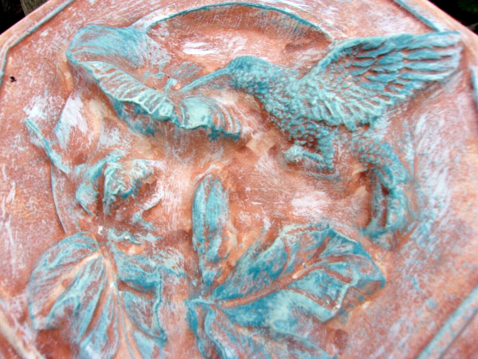 Hummingbird stepping stone mold concrete plaster mould  11.5" x 11.5" x 2" thick 5