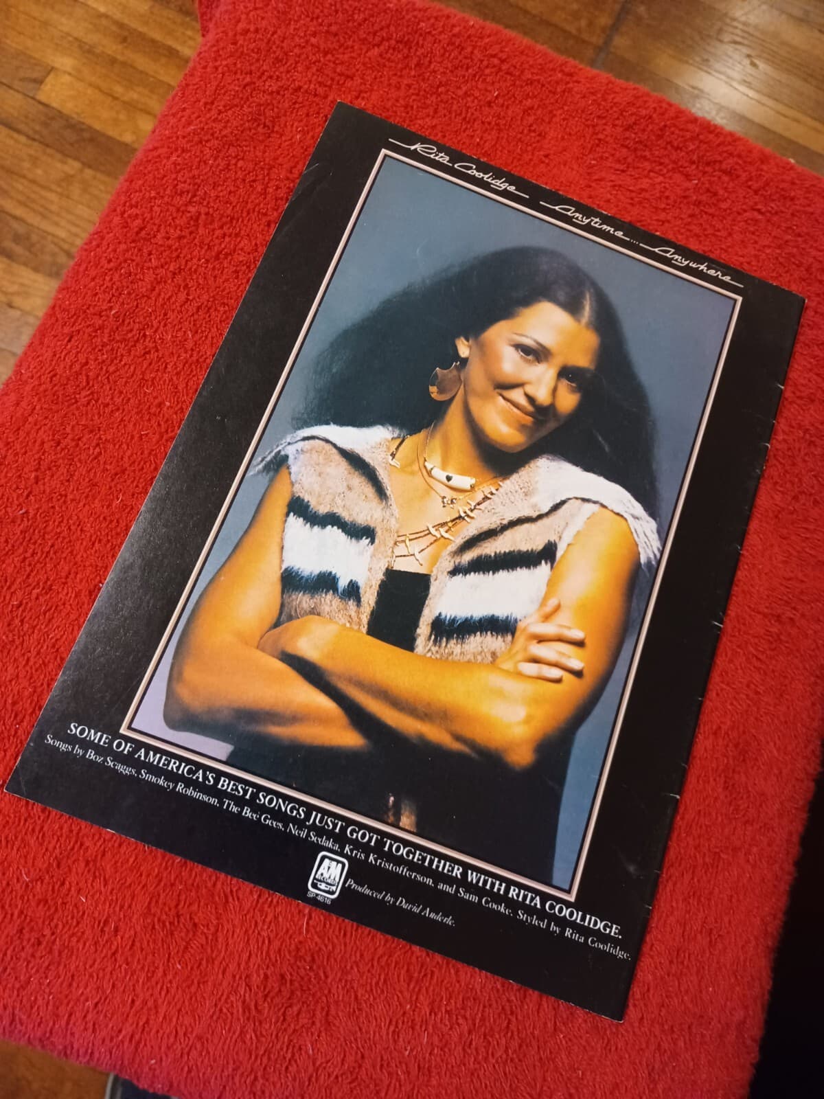 RITA COOLIDGE - 1977 US Full-Page Ad 'Anytime...Anywhere' Album (Cash Box Mag.) 3