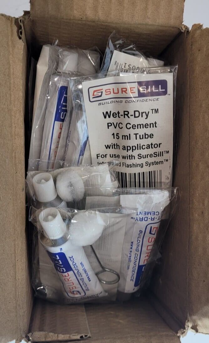 PACK OF 20 Wet-R-Dry PVC Cement for SureSill Products WITH APPLICATOR 15 ml Tube 3