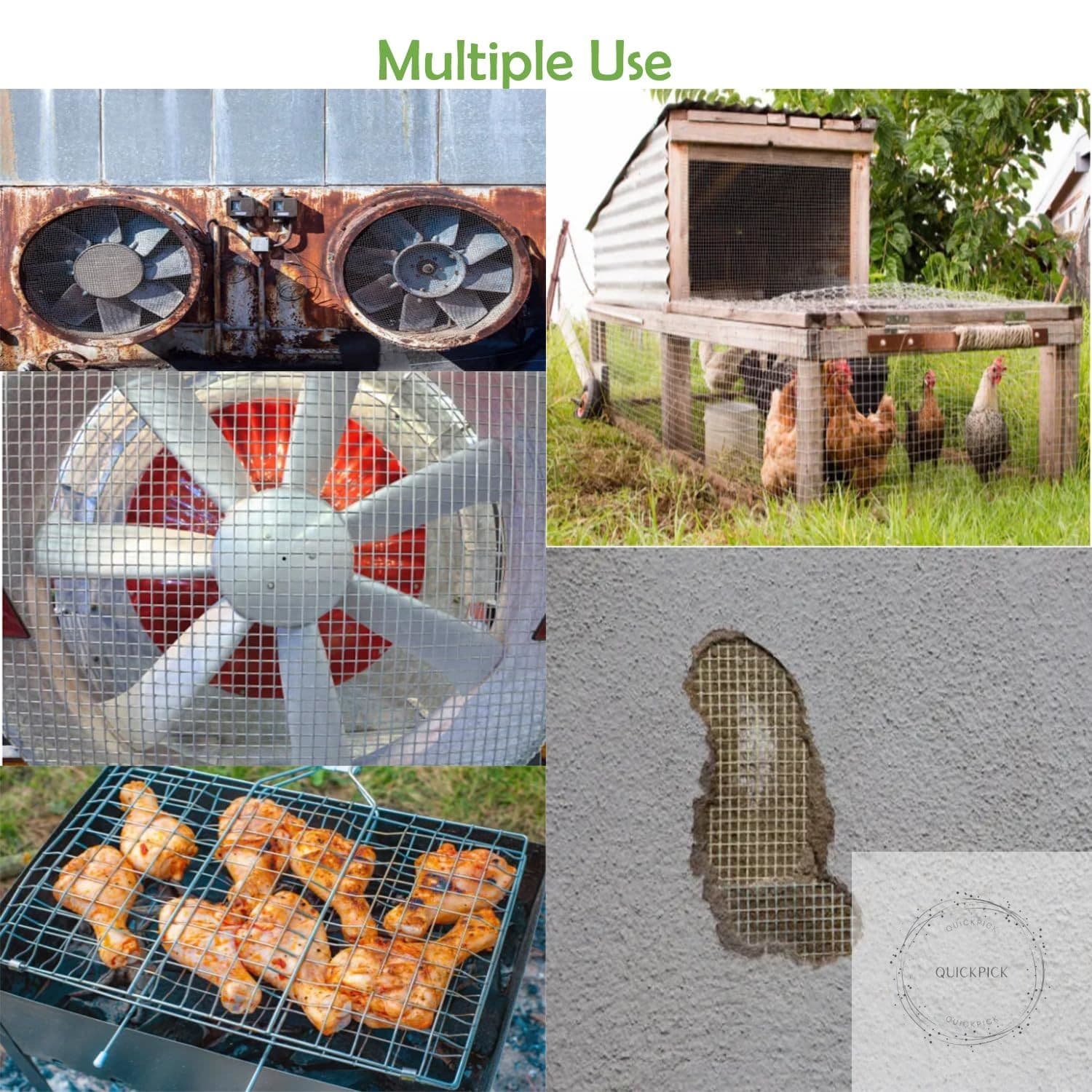 304 Stainless Steel Wire mesh, 2PACK 4 Mesh Completely Welded, Completely Welded 4