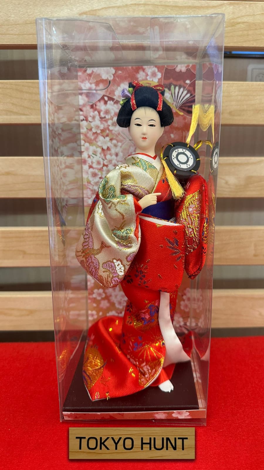 Japanese Maiko Doll in White Red Furisode 9.4 inches (24 cm) Japan