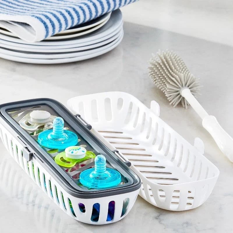 Parent's Choice BPA Dishwasher Basket Clean Bottle Nipples, Cup  & Accessories 3