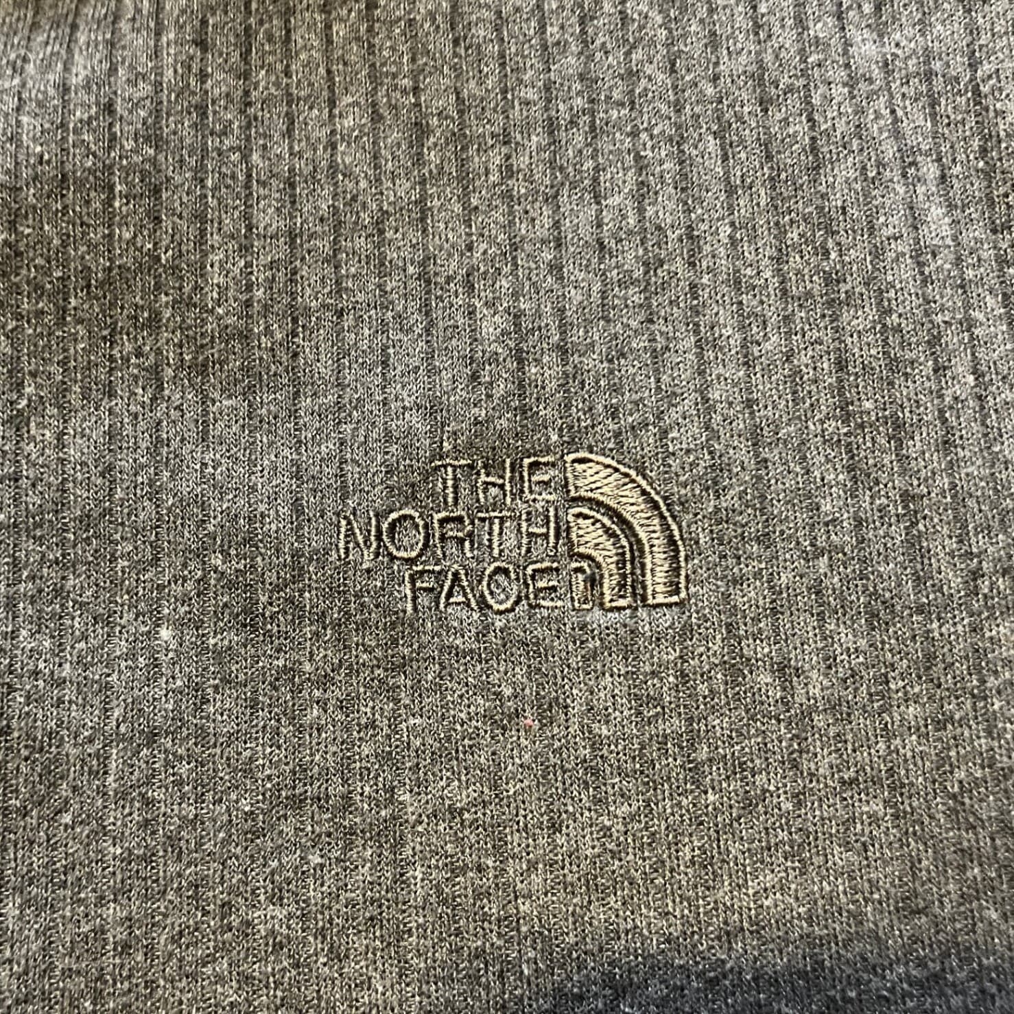 The North Face Shirt Mens Large Henley Long Sleeve Ribbed Knit Pullover Gray 3