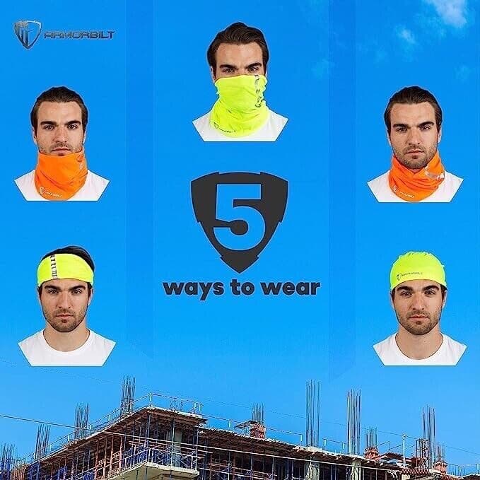 Black Hard Hat Sunshield and Neck Gaiter Kit 3