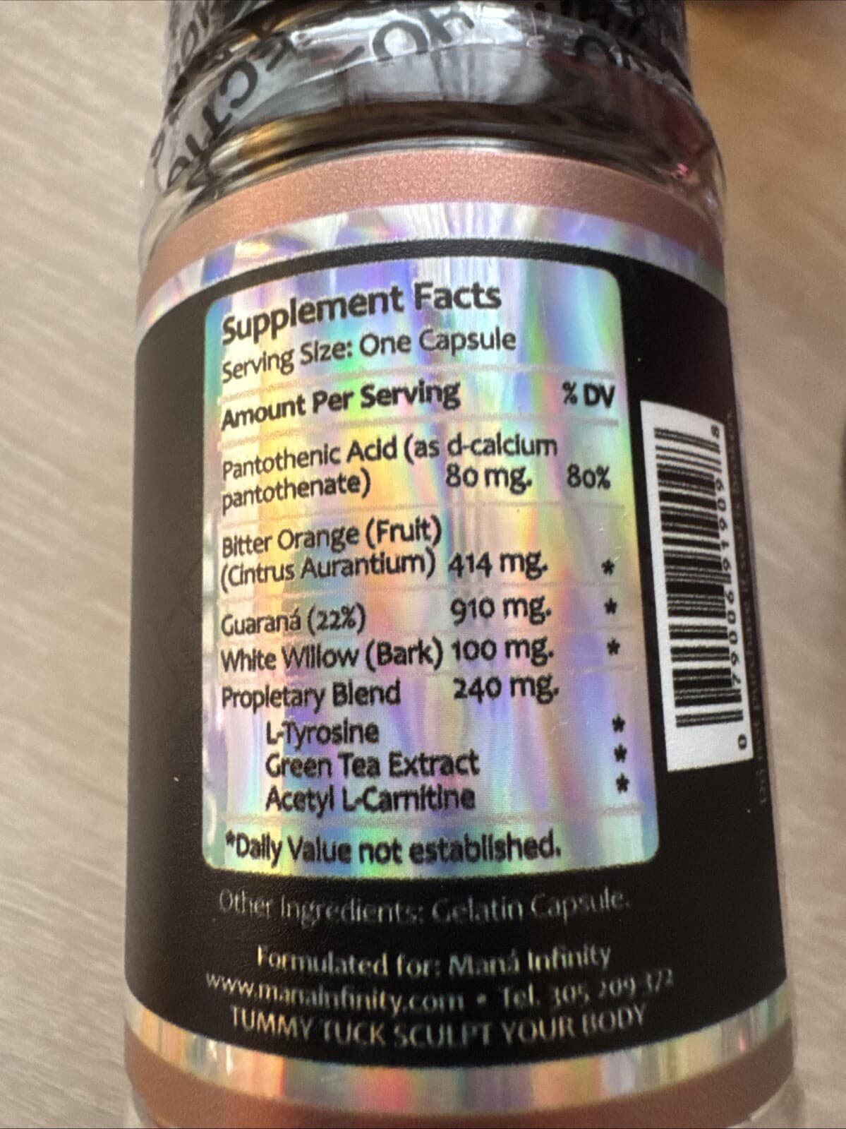 Beauty 911 Weight Loss Tummy Tuck Mana Infinity Capsules 2