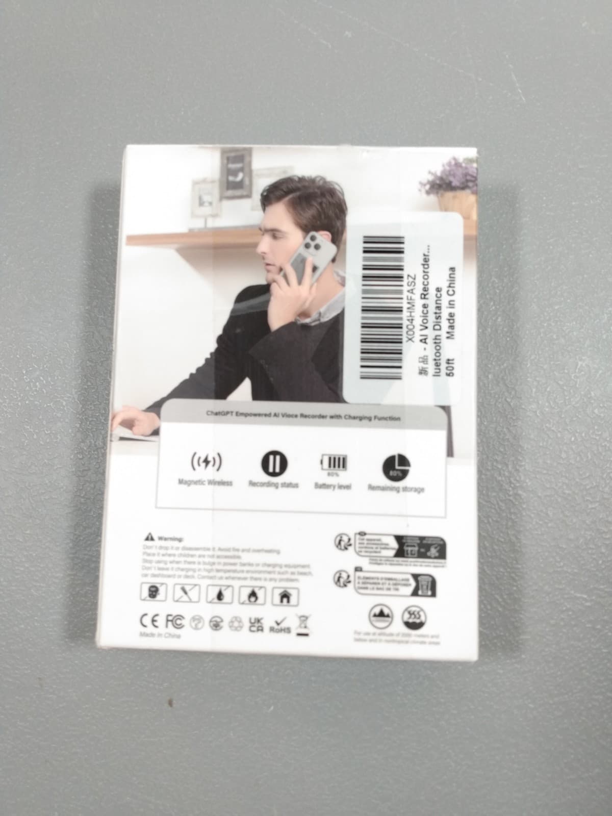 AI Voice Recorder ChapGPT Empowered Audio Recorder 50Ft Distance New Open Box 2