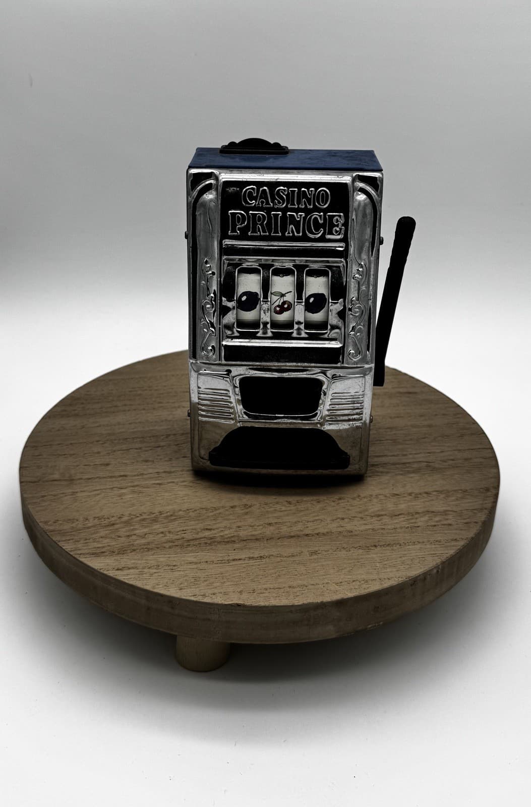 Vintage Waco Casino Prince Slot Machine 1970's BLUE Works **UNKOWN COINS INSIDE*