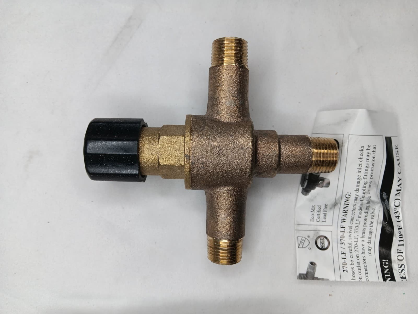 Leonard Point Of Use Mixing Valve Model 270-LF Brass Thermostatic 4