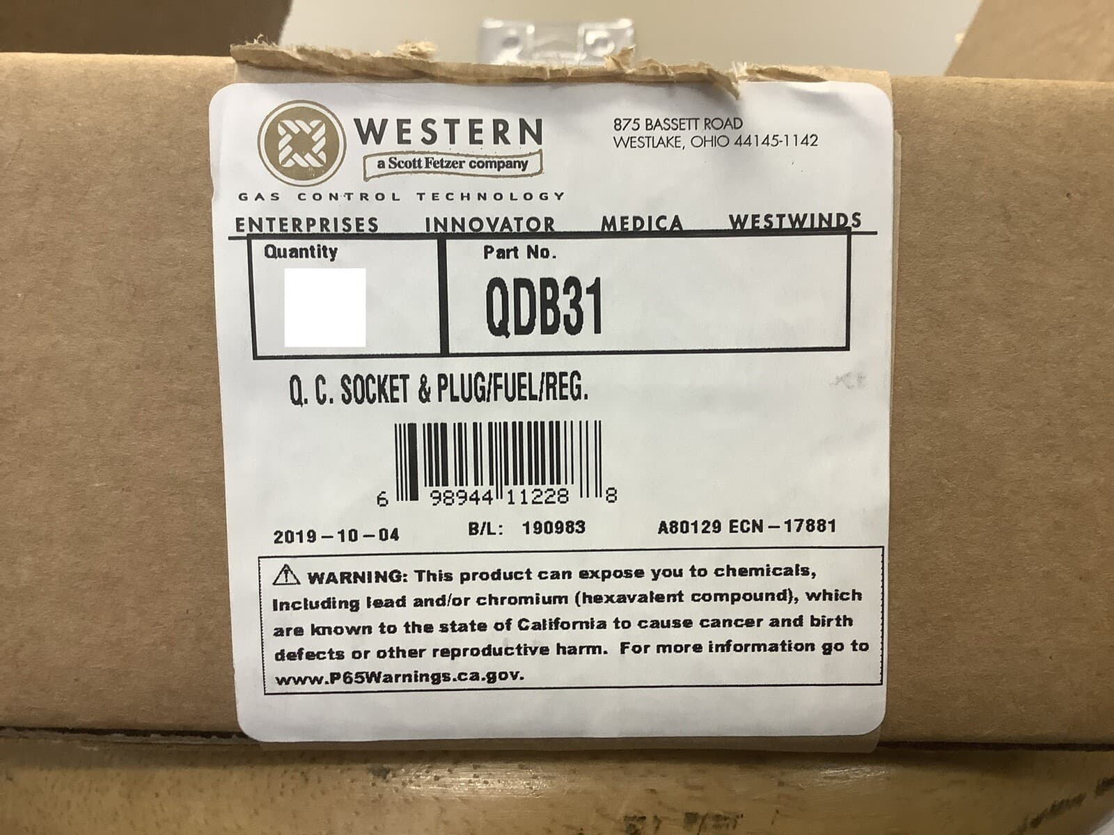 Western QDB31 Regulator To Hose Fuel Gas Quick Connects  2
