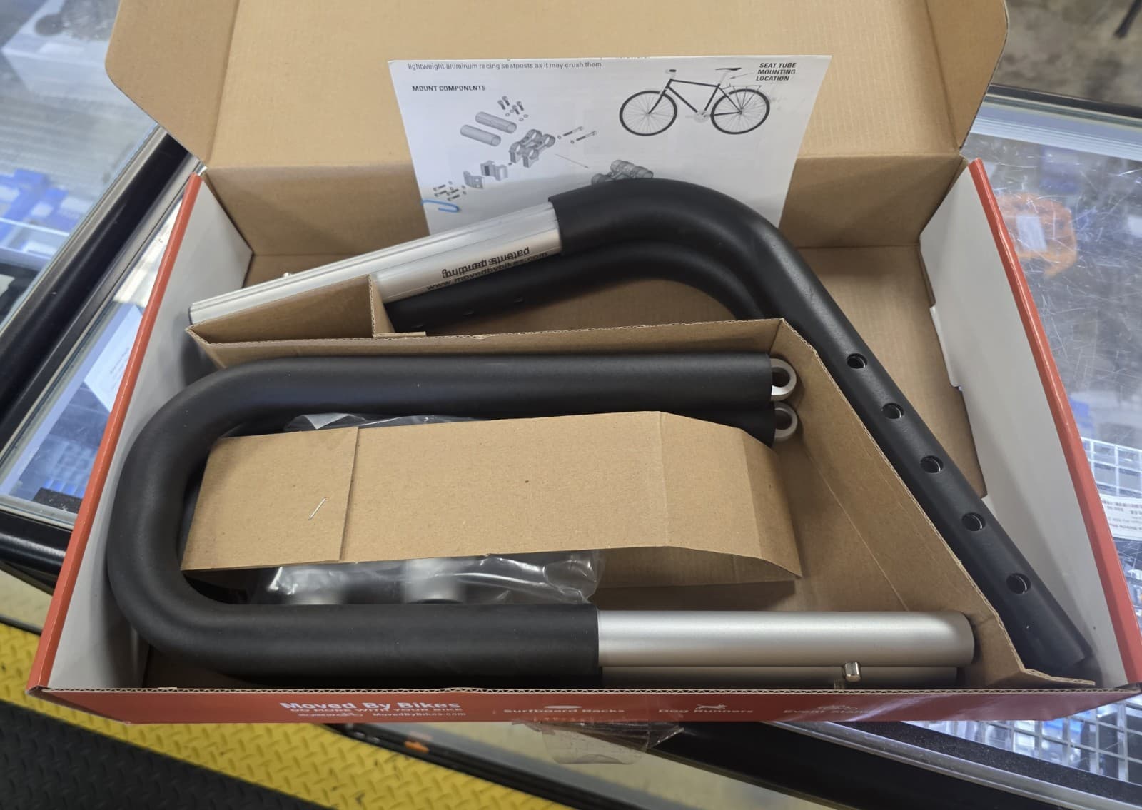 BLOCKSURF Moved by Bikes Shortboard Bike Rack 3