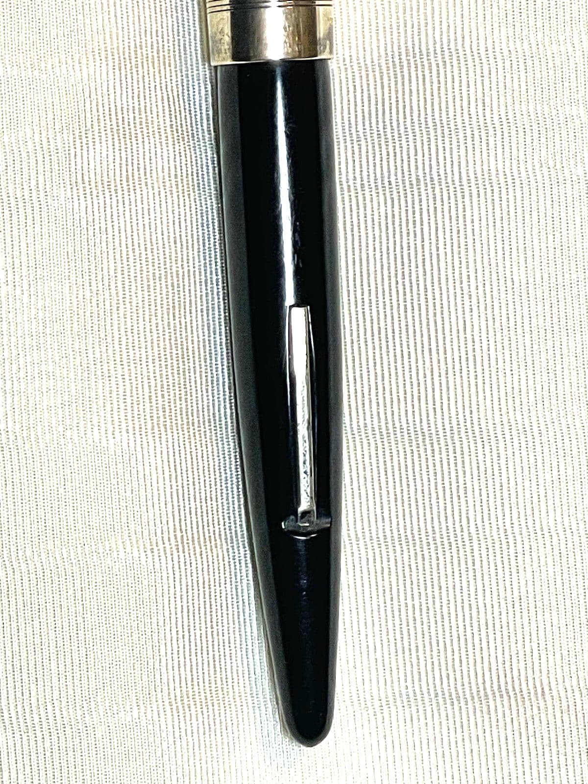 VINTAGE 1940'S EVERSHARP SKYLINE FOUNTAIN PEN - 14K NIB - 14 K GF CAP UNRESTORED 5