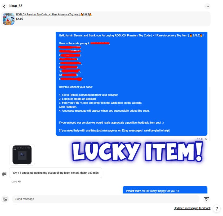 ROBLOX Premium Toy Code | x1 Rare Accessory Toy Item | 🔥SALE🔥 3